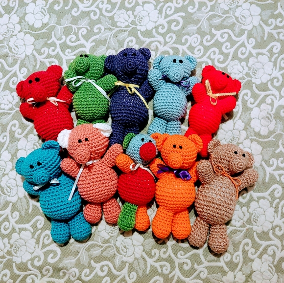 ❥Hand Crafted Crochet Teddy Bears❥